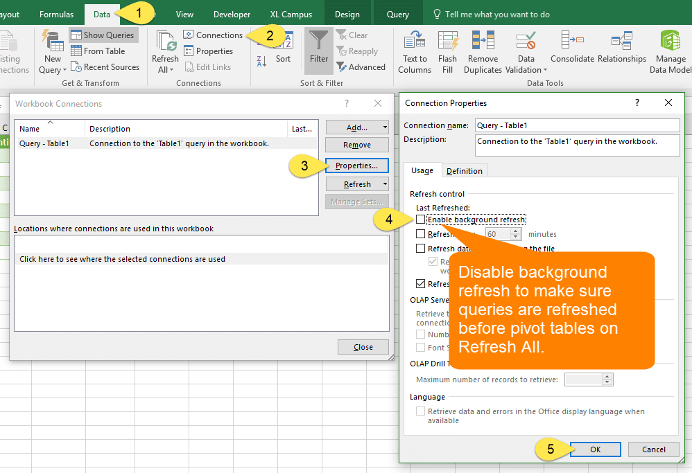 enable data connection in excel 2015 for mac